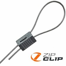 Zip Clip Steel Wire Rope Grips Sign Hanging Wire Clamps 1mm - 6mm | UK STOCK