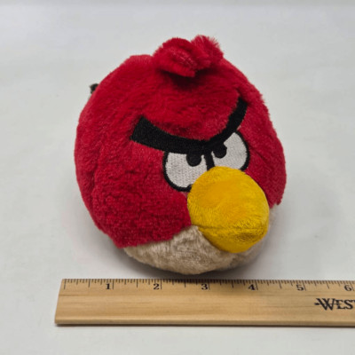 ANGRY BIRDS COMMONWEALTH  TERENCE RED BIRD PLUSH STUFFED ANIMAL 5'' 2010