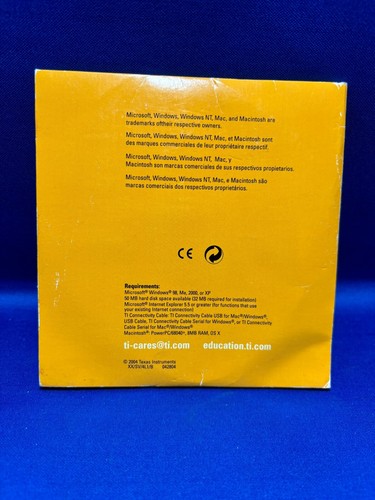 2004 Texas Instruments TI Graphing CD V.1.1 for TI-83 Plus & TI-84 Plus Family - Picture 3 of 3