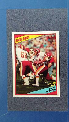 1984 Topps #389 JOHN RIGGINS Instant Replay Washington Redskins ~JU10A
