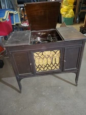 Edison BC 34 Baby Console Phonograph For Parts Or Repair