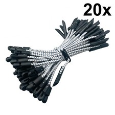 20x Elastic Bungee Toggle Tie Shock Cord Tarpaulin Sheeting Netting Scaffolding