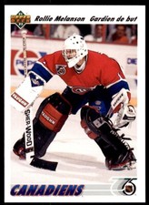 1991-92 Upper Deck French Rollie Melanson . Montreal Canadiens #575