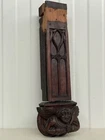 2025 SALE !!! A Beautiful carved Gothic Angel/ face Pediment in wood