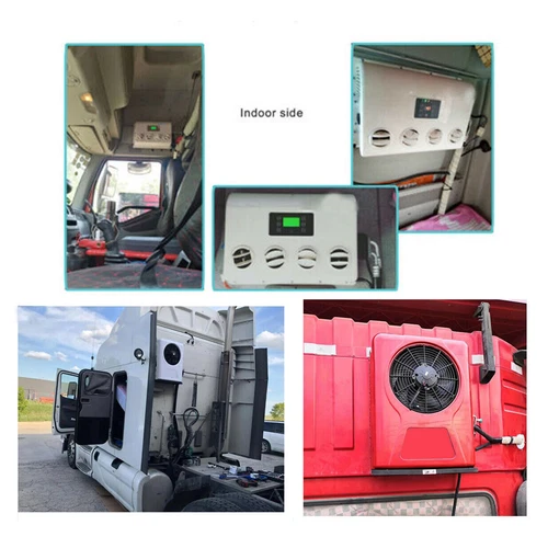 12V 12000BTU Air Conditioner Mini Split A/C For Semi Trucks Bus RV Caravan Vans - Picture 15 of 16