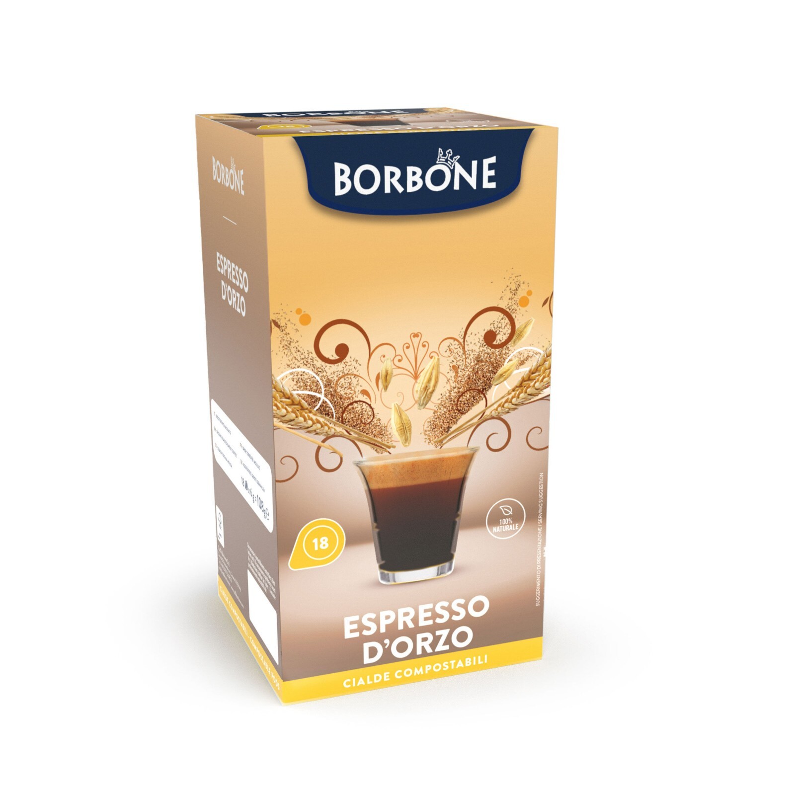 72 Cialde Borbone Orzo espresso in cialde ESE 44mm