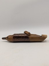 Vintage Antique Folk Art 7 Inch Hand Carved Bird Whistle Wood Working