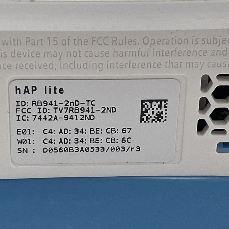 Mikrotik hAP Lite Tower Routerboard RB941-2nD-TC Wireless N 4xPort Router - Image 4 of 4