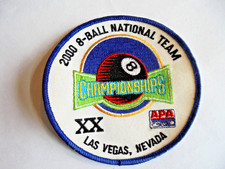 Vintage 2000 8-Ball National Team Pool Billiards Championships Las Vegas Patch