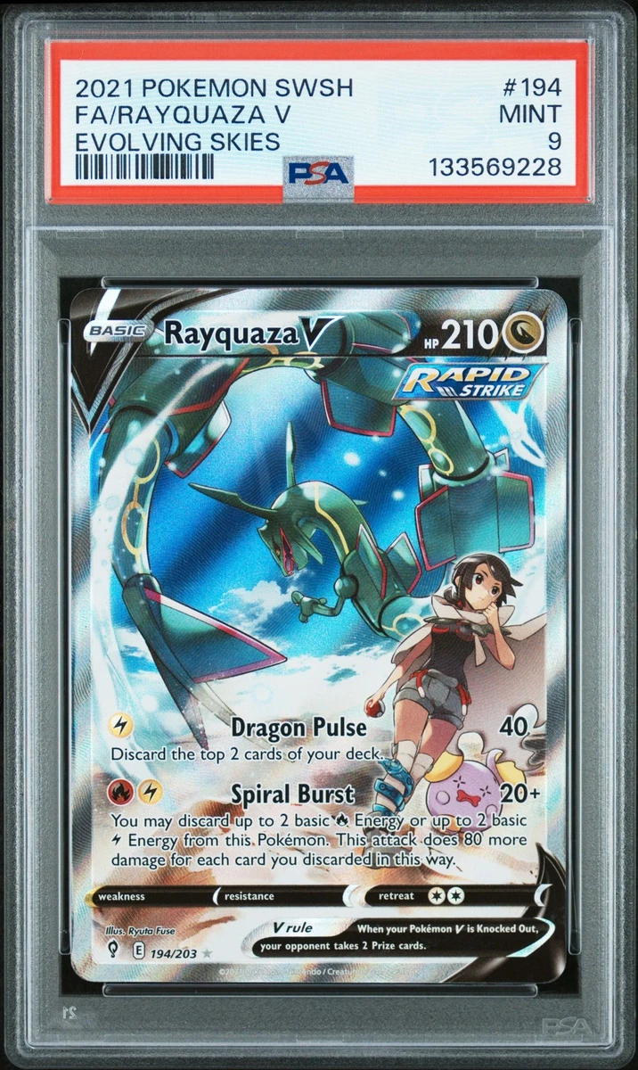 Pokémon TCG Grade 9 Rayquaza Individual Collectible Card Game