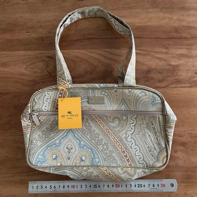 ETRO Paisley Shoulder Bag Textile Lightweight Durable Used Japan