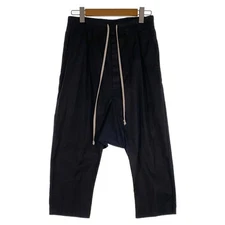 Rick Owens 17ss Drawstring Saruel Pants Black Cotton Eastland Ru17s9381-te Used