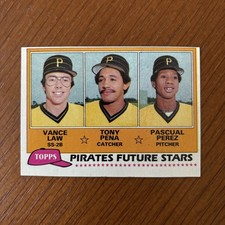 1981 Topps Baseball Card #551 Pittsburgh Pirates Tony Peña  Rookie NMMT 001 C. rookie card picture
