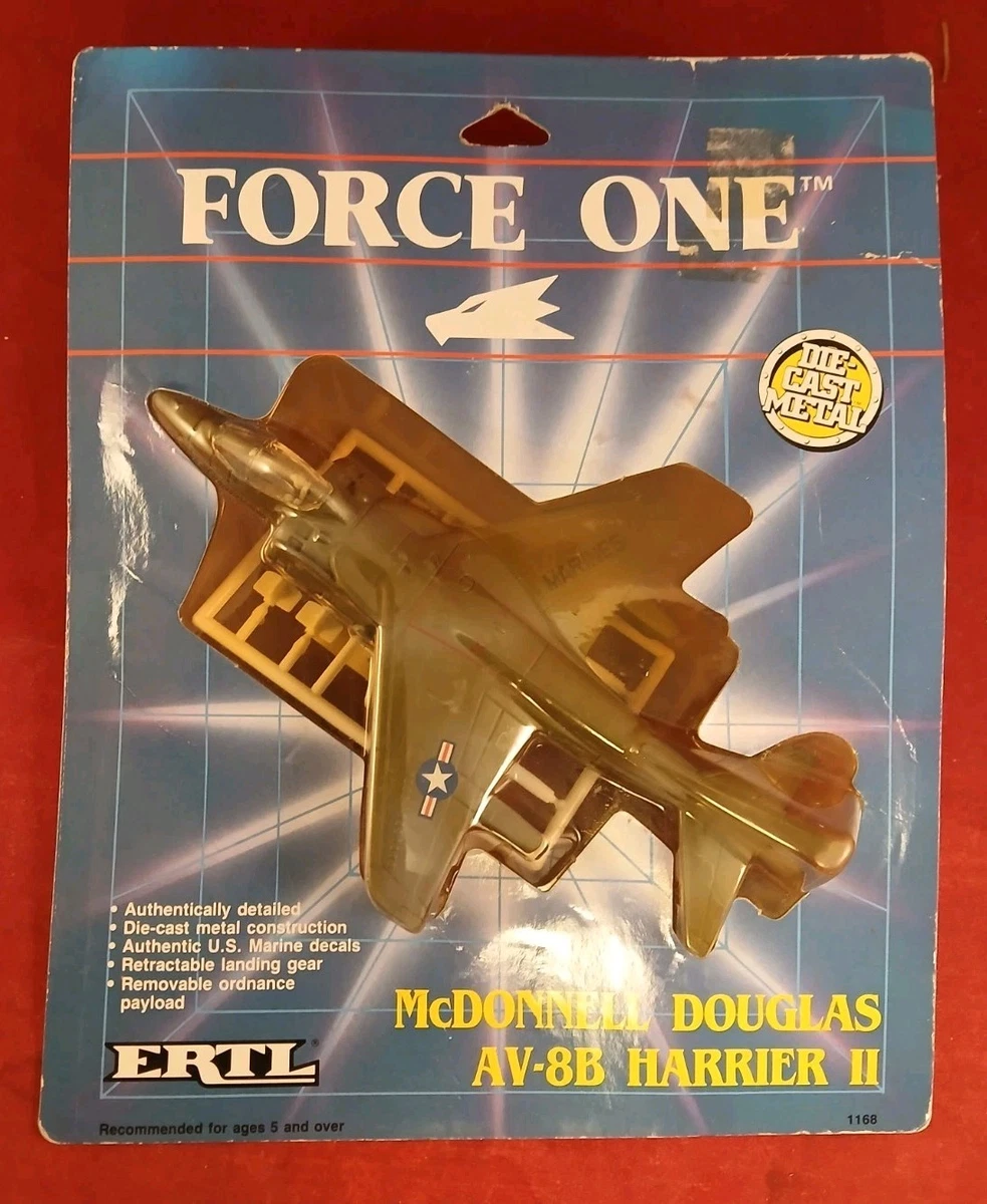 Jouet ancien Avion ERTL Force One MCDONNELL DOUGLAS AV-8B HARRIER II 1989