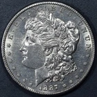 1887-S $1 MORGAN SILVER DOLLAR KM# 110 Grade:  AU A4903
