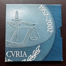 2002 Luxembourg, Silver, 25 Euro, 50th Anniversary, European Court System