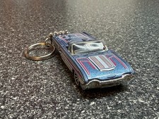 1963 Ford Thunderbird Keychain Silver Blue Matchbox Hot Wheels Thunder Bird 1963 Ford Thunderbird Keychain Silver Blue Matchbox Hot Wheels Thunder Bird