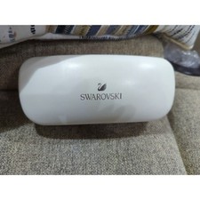 Swarovski Eyeglass Case White Swan Imprint on Cover
