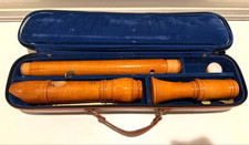 Yamaha Wooden Tenor Recorder Baroque Fingering Natural Wood With Case