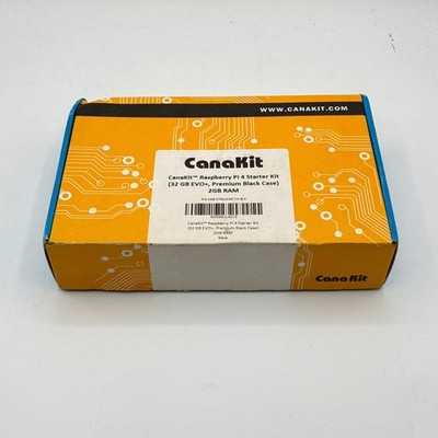 CanaKit Raspberry Pi 4 32GB EVO+ 2GB Starter Kit New Open Box