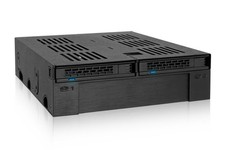 ICY DOCK 2 Bay 2.5 SAS/SATA HDD/SSD Mobile Rack 3.5" Slot for External 5.25...