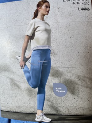 Tchibo Damen Sporttight (Leggings) Gr. L 44/46 Blau NEU