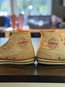 RAROS 1960s 70s Converse COACH Tenis Altos Hechos en USA Vintage Hombre 7.5
