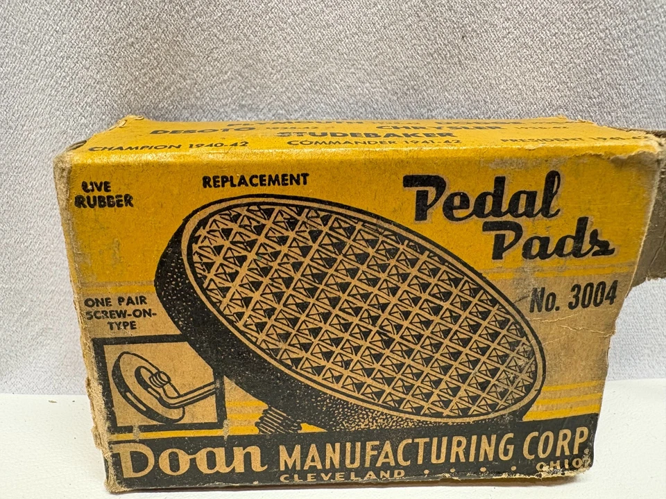 Almohadilla de pedal Doan original #3004 para Plymouth Dodge Desoto Chrysler Studebaker Foto 4 de 4
