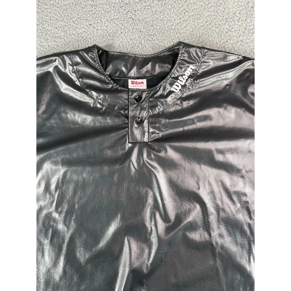 Traje de chándal Wilson Sauna vintage Top para hombre mediano negro corte peso EE. UU. Foto 3 de 4