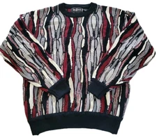 Vintage Alan Stuart Sweater Coogi Style Pullover Men's 2XL Biggie 