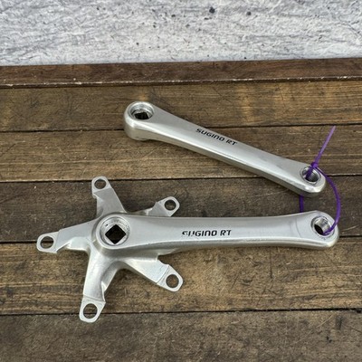 Vintage Sugino RT Crankset 165mm 110 BCD Double Square Taper 165