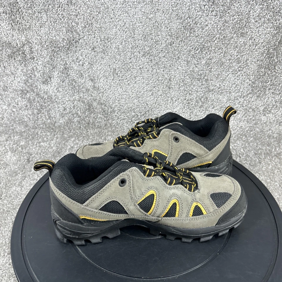 Zapatos Hytest para mujer talla 5 M punta de acero trabajo gris cuero negro antideslizantes Foto 4 de 4