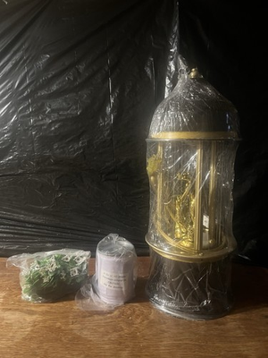 #ad Underwriters Laboratories 1970s Vintage Gold Cougar Rain Lamp $350.00