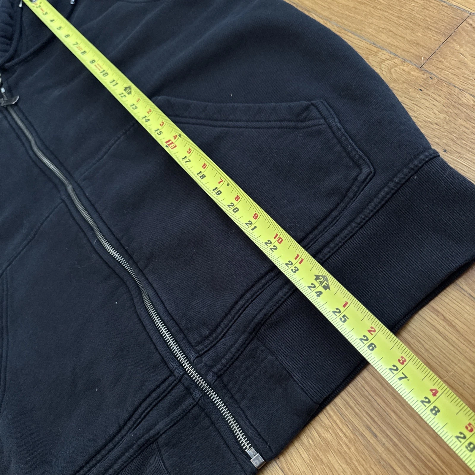 Burberry Felpa con Cappuccio Full Zip Nera Uomo Large