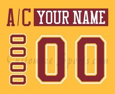 NCAA Minnesota Golden Gophers Customized Number Kit For 2002 3rd hockey Uniform
