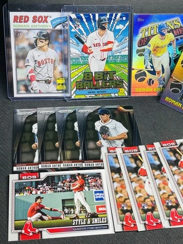 2026 Topps Roman Anthony 16 Card Lot Boston Red Sox Heritage/prizm Roman Anthony