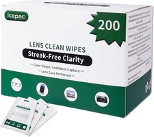 200 Spectacle Lens Cleaning Glasses Wipes Quick Gentle Smear Free Deep Cleaner