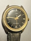 Vintage Timex Black Dial 37mm Case Mechanical Manual Men’s Watch-Not Working
