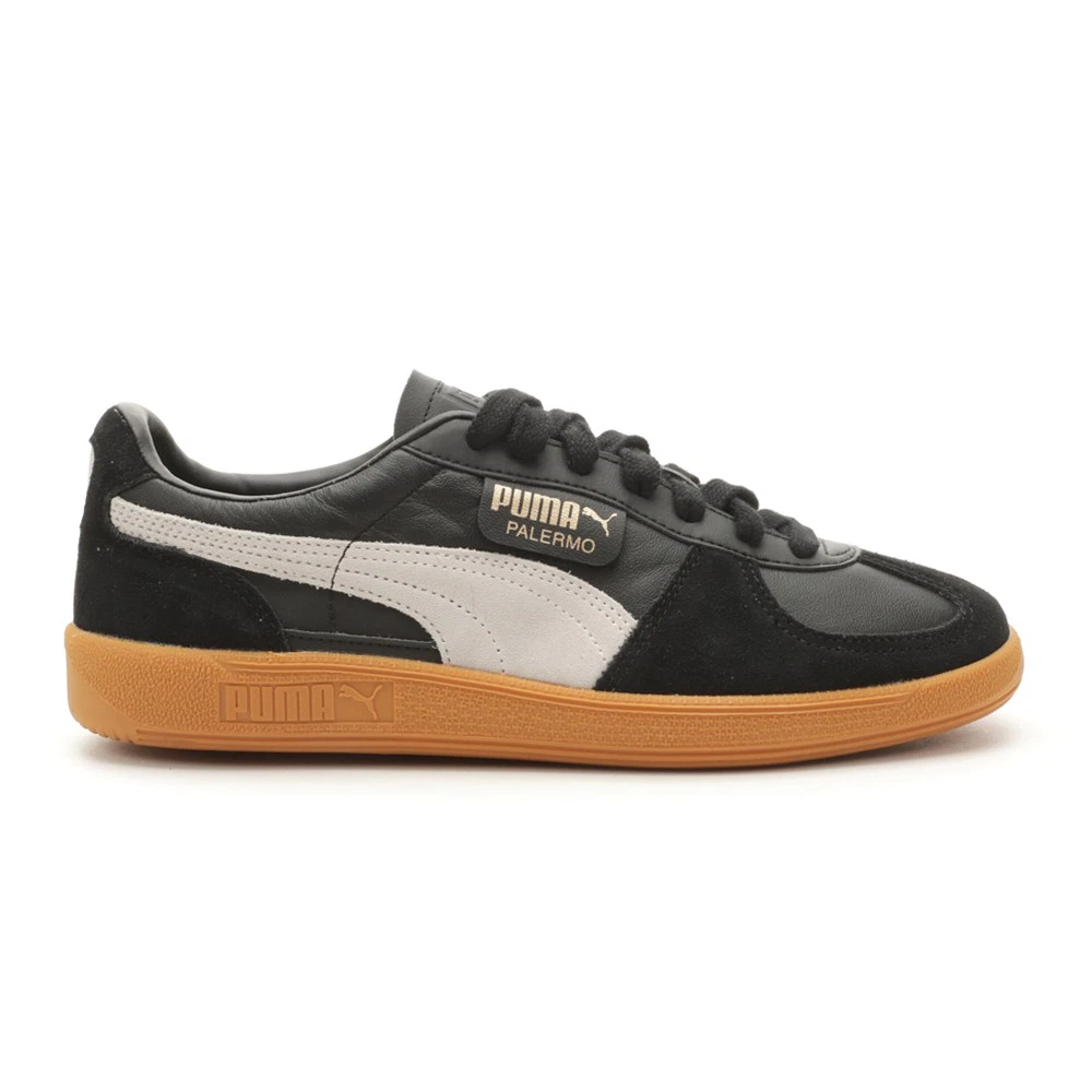 Scarpe casual sneakers PUMA Palermo stringate uomo nere 39646403