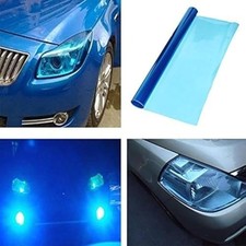 Stretchable 12x48 Inch Dark Black Vinyl For Custom Headlight Fog Light Tinting