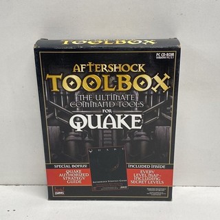 Aftershock Toolbox for Quake PC Windows 95 1996 Big Box CIB Strategy Guide
