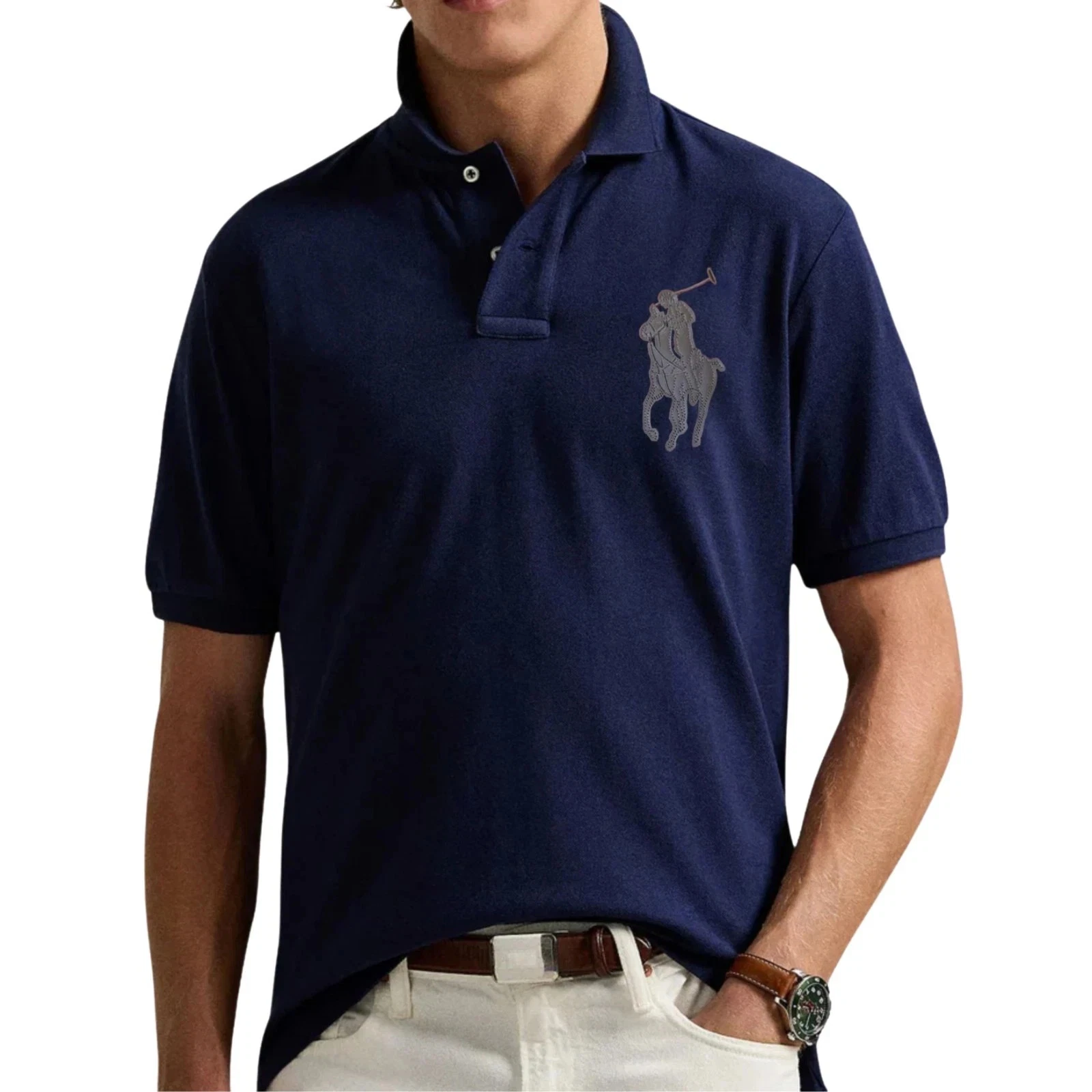 Big Pony Summer Polo Shirt | Custom Fit Mesh Tee (S–3XL) Designer Choice
Opens in a new window or ta