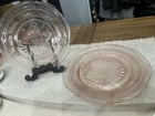 Royal Lace Pink Dinner Plates Set Of 4 By Hazel Atlas 10” Depression Glass USA