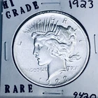 1923 P PEACE SILVER DOLLAR HI GRADE GENUINE U.S. MINT RARE COIN 9420