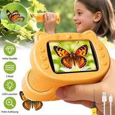 Tragbares Digitales Mikroskop für Kinder - 8 LED-Lichter und 1000x Vergrößerung