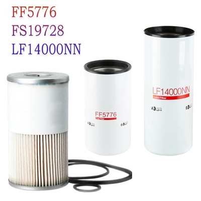 Fuel Fliter & Oil Change Kit LF14000NN FF5776 FS19728 Replace For Cummins ISX15