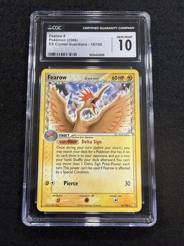 Fearow δ graded CGC 10 for sale on eBay