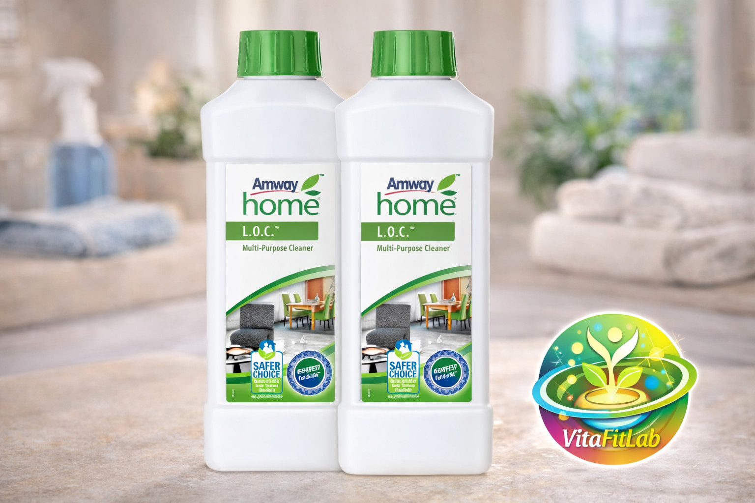 LOC Amway Originale 2 Flaconi 1L Concentrato - Pulizia Totale Garantita