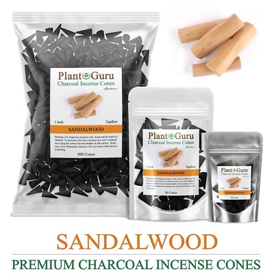 Sandalwood Charcoal Incense Cones 1'' TOPFLOW Bulk Wholesale For Burner Holder