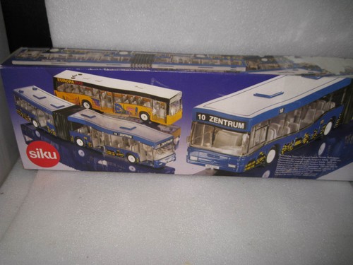 SIKU 1/55 MERCEDES HINGED BUS BLUE QUALITY MODEL MADE IN GERMANY #3517 D/BOX - Bild 5 von 6